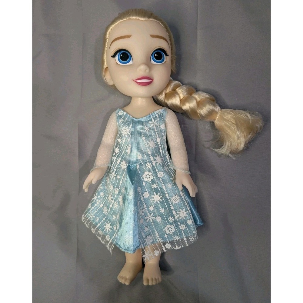 Disney Frozen Jakks 14'' Elsa Green Outfit & Long Braided Hair Doll - Picture 3 of 8